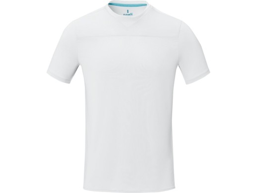 Borax Мужская футболка с короткими рукавами из переработанного полиэстера, сертифицированного согласно GRS - Белый