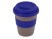 Стакан с силиконовой крышкой Cafe, темно-синий
