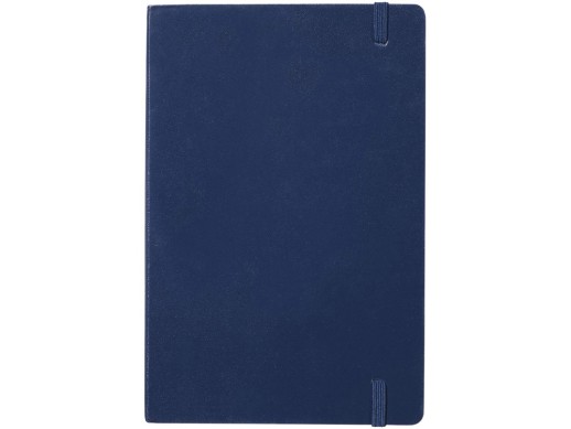 Блокнот классический офисный Juan А5, темно-синий с нанесением логотипа с нанесением логотипа