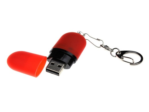 Флешка Goutte Soft-touch на 512 Мбайт, красный
