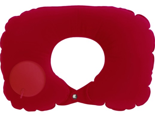 Подушка под шею с помпой Push, красный