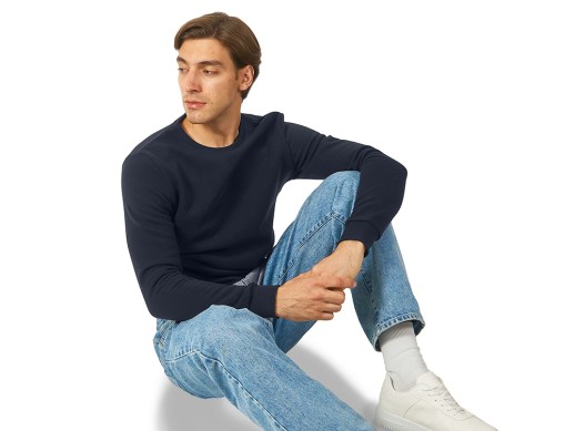 Толстовка промо London мужская, темно-синий с нанесением логотипа с нанесением логотипа