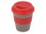 Стакан с силиконовой крышкой Cafe, красный