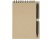 Блокнот Luciano Eco на пружине, с карандашом, маленький, натуральный