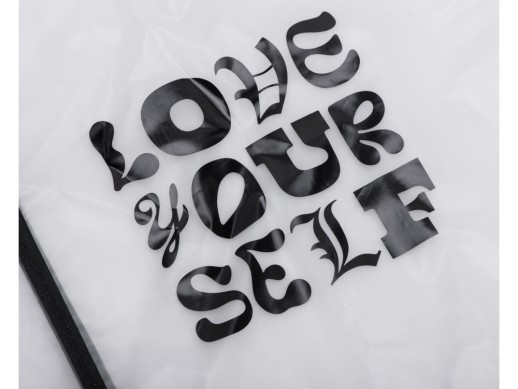 Дождевик Providence, прозрачный/черный с чехлом (трафаретная печать)