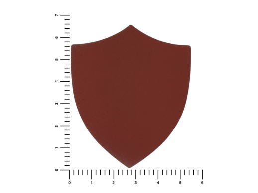 ПАТЧ ЩИТ nubuk (коричневый ) 6,6 х 5,5 см