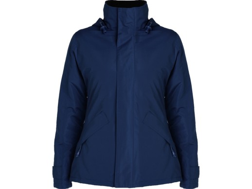 Парка утепленная Europa женская, нэйви с нанесением логотипа с нанесением логотипа