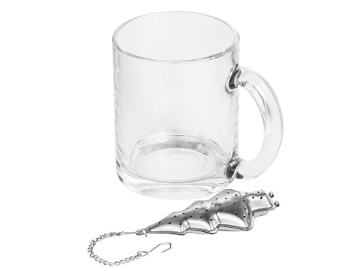 Набор Tea: кружка и ситечко для чая с нанесением логотипа с нанесением логотипа