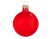 Стеклянный шар красный полупрозрачный, заготовка шара 6 см, цвет 13