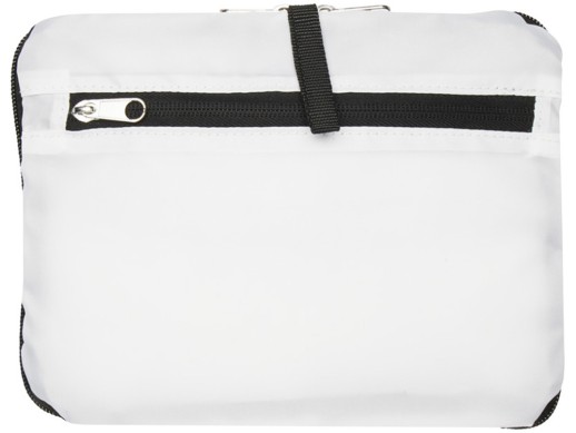 Складной рюкзак EcoFold объемом 15 л из переработанного ПЭТ-пластика - Белый с нанесением логотипа с нанесением логотипа