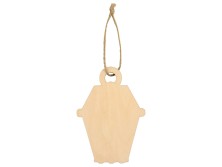 Подвеска деревянная Новогодний фонарик