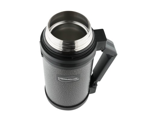 Термос из нерж. стали тм ThermoCafe HAMMP-1200-HT, 1.2L, серый с нанесением логотипа с нанесением логотипа