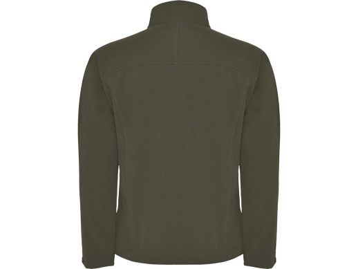 Куртка софтшелл Rudolph мужская, темный армейский зеленый с нанесением логотипа с нанесением логотипа