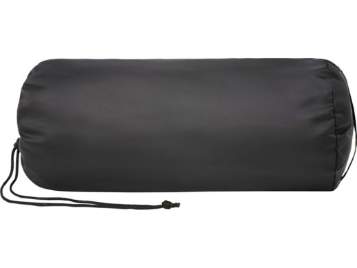 Плед Lily из синтетического трикотажного полотна из вторичного ПЭТ, серый с нанесением логотипа с нанесением логотипа