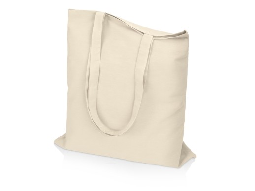 Сумка для шопинга Carryme 140 хлопковая, 140 г/м2, натуральный (P) с нанесением логотипа с нанесением логотипа