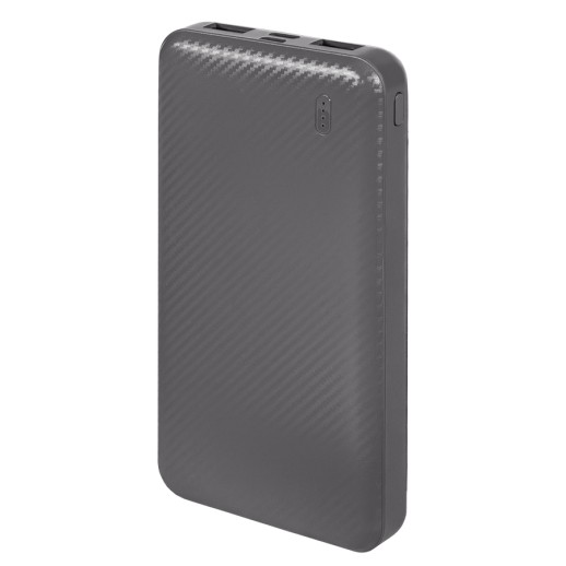 Универсальный аккумулятор Rib 10 (10000 мАч), серый, 13,5х6.8х1,5 см 37170/29