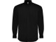 Рубашка Aifos мужская с длинным рукавом, черный с нанесением логотипа с нанесением логотипа