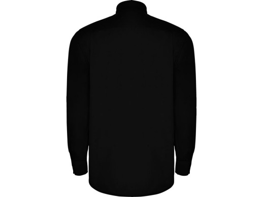 Рубашка Aifos мужская с длинным рукавом, черный с нанесением логотипа с нанесением логотипа