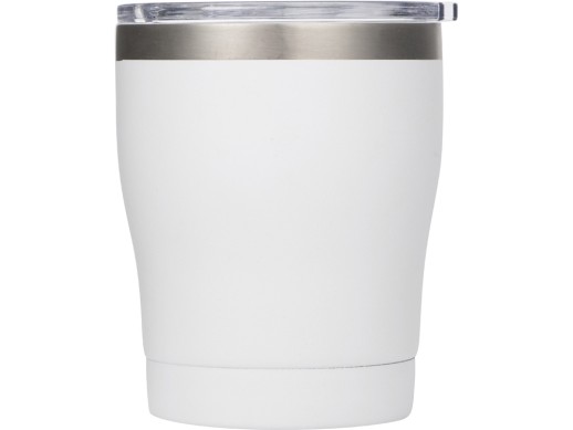 Вакуумная термокружка c керамическим покрытием Rodos, непротекаемая крышка, 350 мл, белый