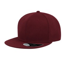 Бейсболка SNAP BACK, 6 клиньев, бордовый, 100% п/э,100% х/б, 400 гр/м2, пластик. застежка   25424.13