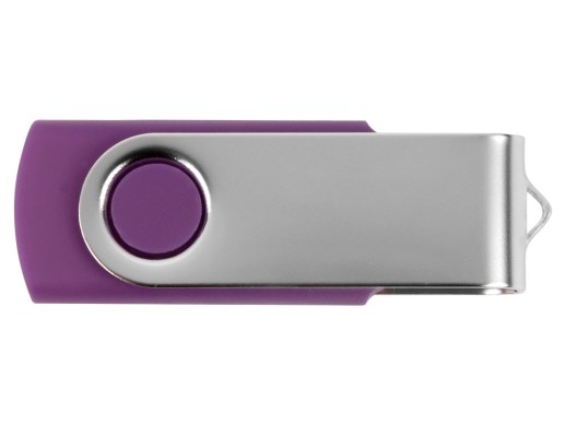 Флеш-карта USB 2.0 16 ГБ Квебек, фиолетовый с нанесением логотипа с нанесением логотипа