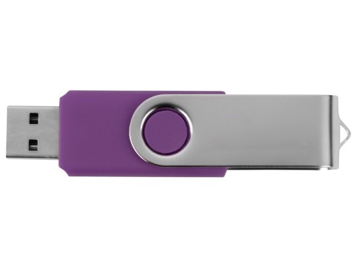 Флеш-карта USB 2.0 16 ГБ Квебек, фиолетовый с нанесением логотипа с нанесением логотипа