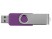Флеш-карта USB 2.0 16 ГБ Квебек, фиолетовый с нанесением логотипа с нанесением логотипа