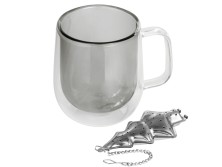 Набор Bergamot: кружка и ситечко для чая, черный