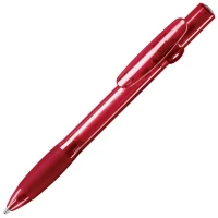 ALLEGRA LX, ручка шариковая с грипом, прозрачный красный, пластик -  336/67/J