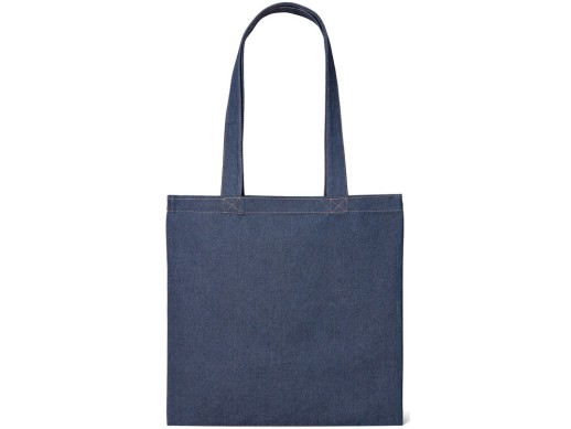 Джинсовая сумка-шоппер Indigo с широкими лямками с нанесением логотипа с нанесением логотипа