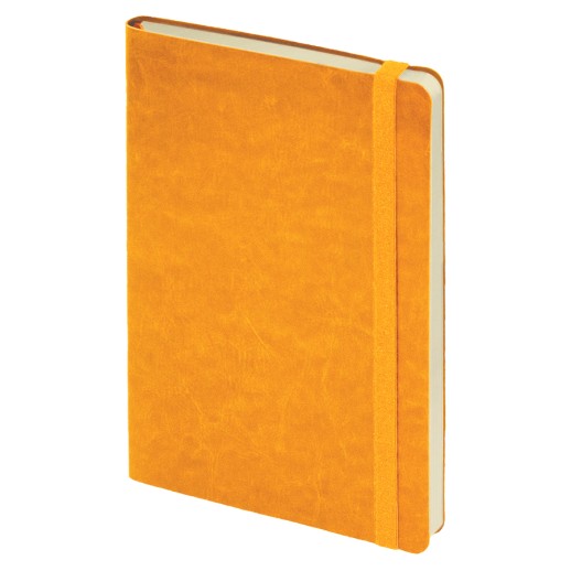 Ежедневник недатированный Boomer, А5, оранжевый, кремовый блок в линейку, без обреза 24702/06
