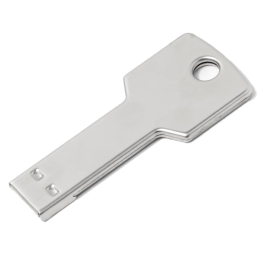 USB flash-карта KEY (16Гб), серебристая, 5,7х2,4х0,3 см, металл   19336_16Gb/47