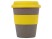 Стакан с силиконовой крышкой Cafe, желтый