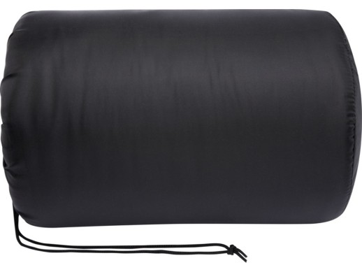 Huggy флисовое одеяло 220x250 см - сплошной черный с нанесением логотипа с нанесением логотипа