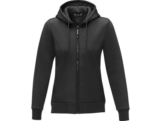 Женская гибридная куртка Darnell, черный с нанесением логотипа с нанесением логотипа