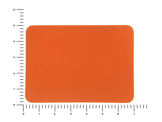 ПАТЧ ПРЯМОУГОЛНЫЙ soft-touch (оранжевый ) 5,0 х 7,0 см