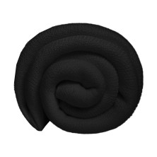 Плед Belt; чёрный; 130 х 180 см; 100% акрил, с поясом   2408/35