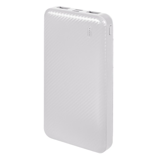 Универсальный аккумулятор Rib 10 (10000 мАч), белый, 13,5х6.8х1,5 см 37170/01