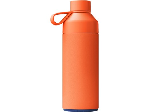 Бутылка для воды Big Ocean Bottle объемом 1000 мл с вакуумной изоляцией, оранжевый с нанесением логотипа с нанесением логотипа