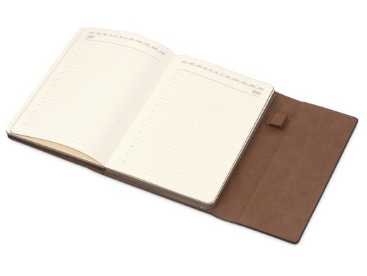 Ежедневник недатированный с магнитным клапаном, А5 WALTZ, бордовый с нанесением логотипа с нанесением логотипа