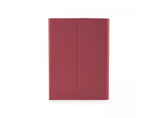 Ежедневник недатированный с магнитным клапаном, А5 WALTZ, бордовый с нанесением логотипа с нанесением логотипа