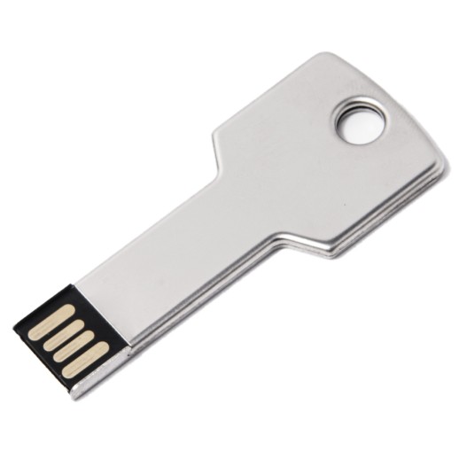 USB flash-карта KEY (8Гб), серебристая, 5,7х2,4х0,3 см, металл   19336_8Gb/47