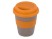Стакан с силиконовой крышкой Cafe, оранжевый