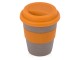 Стакан с силиконовой крышкой Cafe, оранжевый