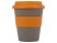 Стакан с силиконовой крышкой Cafe, оранжевый