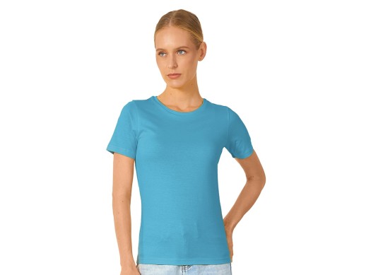 Футболка Heavy Super Club 2.0 женская, лазурный с нанесением логотипа с нанесением логотипа