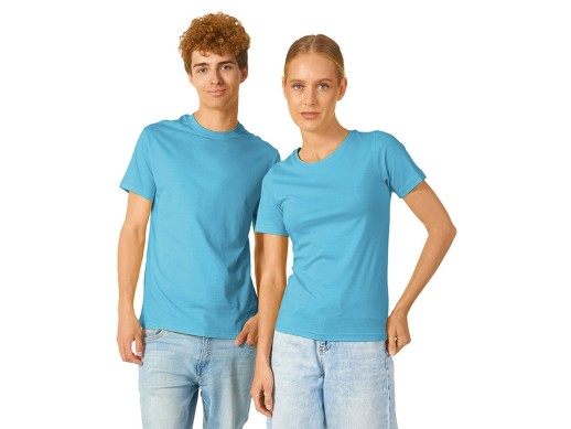 Футболка Heavy Super Club 2.0 женская, лазурный с нанесением логотипа с нанесением логотипа