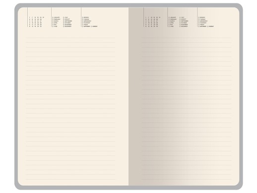 Ежедневник недатированный А5 Valencia, серый