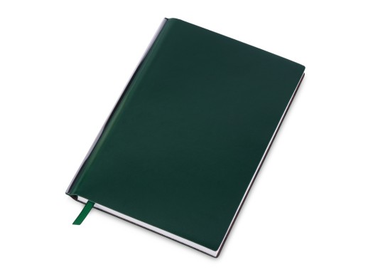 Блокнот А5 Scribe, гибкая обложка, 96 листов 80 гр/м2, зеленый с нанесением логотипа с нанесением логотипа