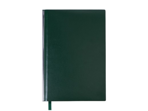 Блокнот А5 Scribe, гибкая обложка, 96 листов 80 гр/м2, зеленый с нанесением логотипа с нанесением логотипа